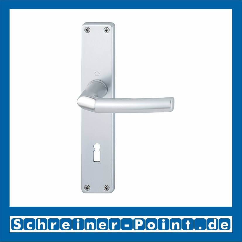 Hoppe Birmingham Aluminium Langschildgarnitur F1 Natur 1117/202SP, 2533847, 3102571, 2533978, 3102627, 2534014, 3102651, 2534006, 3147850